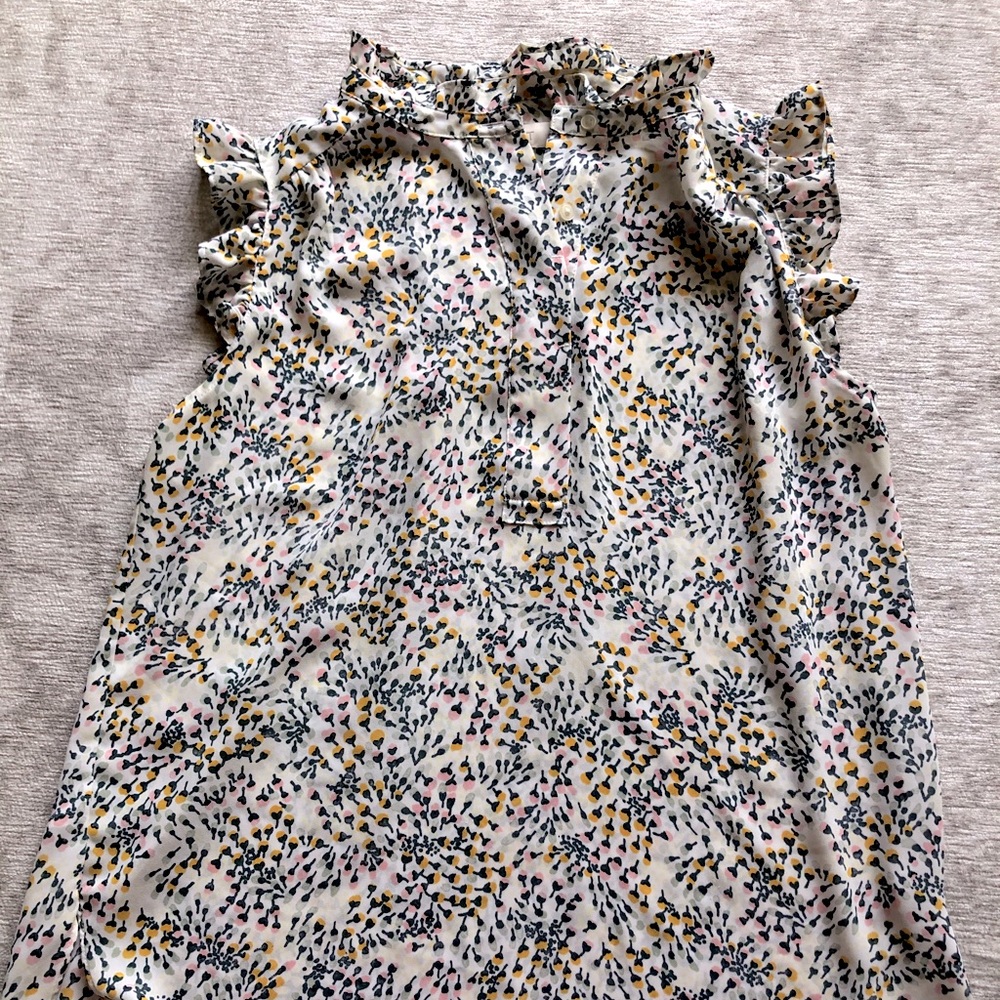 LOFT Cap Sleeve Blouse, size S